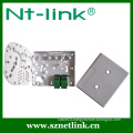 New fiber optic faceplate/ 4 ports /wall mount FTTH